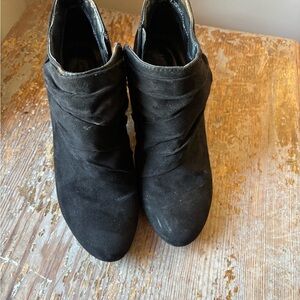 Laura Ashley Black Ankle Booties